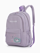 Рюкзак школьный на молнии, с карманами, с принтом, размер 30×13×43 см, сиреневый - Фото 11