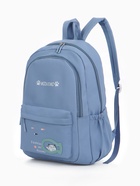 Рюкзак школьный на молнии, с карманами, с принтом, размер 30×13×43 см, голубой - Фото 11