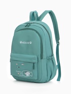 Рюкзак школьный на молнии, с карманами, с принтом, размер 30×13×43 см, зелёный - Фото 11