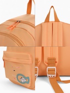 Рюкзак школьный на молнии, с карманами, с принтом, размер 30×13×43 см, оранжевый - Фото 6