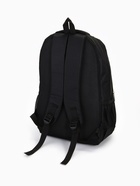 Рюкзак школьный на молнии, 2 отдела, 4 кармана, размер 32×15×47 см, чёрный - Фото 8