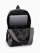 Рюкзак школьный на молнии, с отделами, карманами, размер 32×15×47 см, серый - Фото 4