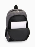 Рюкзак школьный на молнии, с отделами, карманами, размер 32×15×47 см, серый - Фото 10