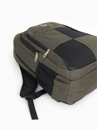 Рюкзак школьный на молнии, 2 отдела, 4 кармана, размер 32×15×47 см, хаки - Фото 3