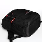 Рюкзак мужской на молнии, 4 наружных кармана, цвет чёрный/красный - Фото 5