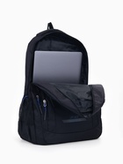 Рюкзак мужской на молнии, 4 наружных кармана, цвет чёрный/синий 9869891