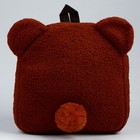 Рюкзак детский для девочки «Медведь», плюшевый - фото 4116197