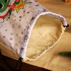 Мешок-рюкзак новогодний на шнурке, цвет белый/разноцветный - Фото 5