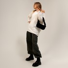 Плюшевая сумка-багет, цвет черный - фото 26025487