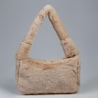Плюшевая сумка-багет, цвет бежевый - фото 23293740