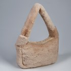 Плюшевая сумка-багет, цвет бежевый - фото 9768926