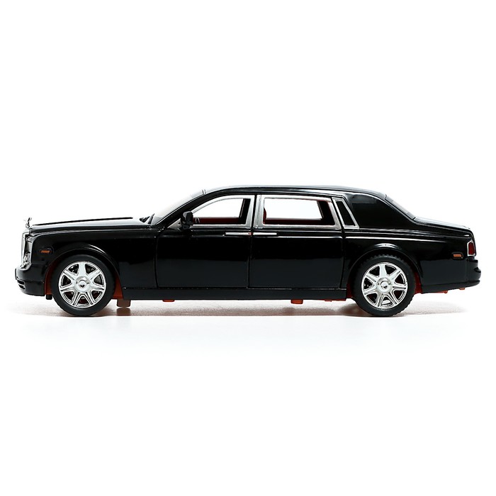 Машина металлическая «Лимузин», 1:24, открываются двери, капот, багажник, цвет черный