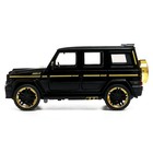 Машинка металлическая, инерционная, 1:24, открываются двери, капот, багажник, цвет чёрный - Фото 2