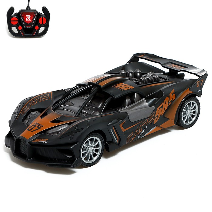 Машинка на пульте управления «Гоночная», радиоуправление, открываются двери, с аккумулятором, МИКС - Фото 1