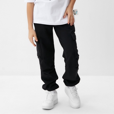 Брюки детские MINAKU, чёрные, рост 158 см