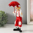 Фигурка полистоун «Клоун с красным зонтом», бело-красный, 11.5×9×24 см - Фото 2