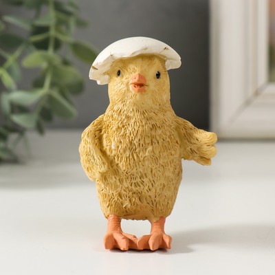 Фигурка полистоун «Цыплёночек под скорлупкой», 8.5×5.5×5.5 см