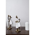 Фигура полистоун «Мама с дочкой, в белых платьях с цветами», 9×8.5×23.5 см - Фото 5