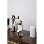 Фигура полистоун «Мама с дочкой, в белых платьях с цветами», 9×8.5×23.5 см - Фото 6