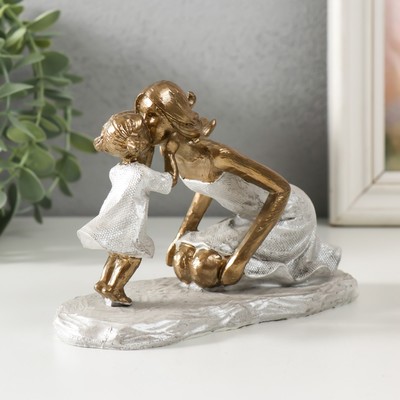 Фигурка полистоун «Мама с дочкой - нежность», 15.5×6.5×10 см