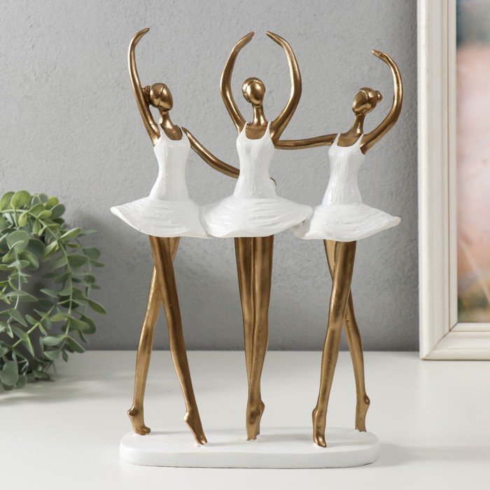 Фигура полистоун «Три балерины», 19.5×7.5×29.5 см - Фото 1