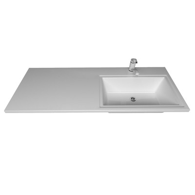 Раковина над стиральной машиной Uperwood Марсал 120 см, правая, белая