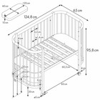 Кровать детская Polini kids Simple 350, белый-серая - Фото 8