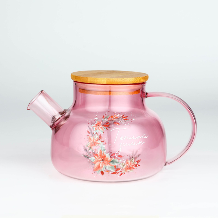 Чайник «Теплой зимы. Розовая сказка.», 800 мл