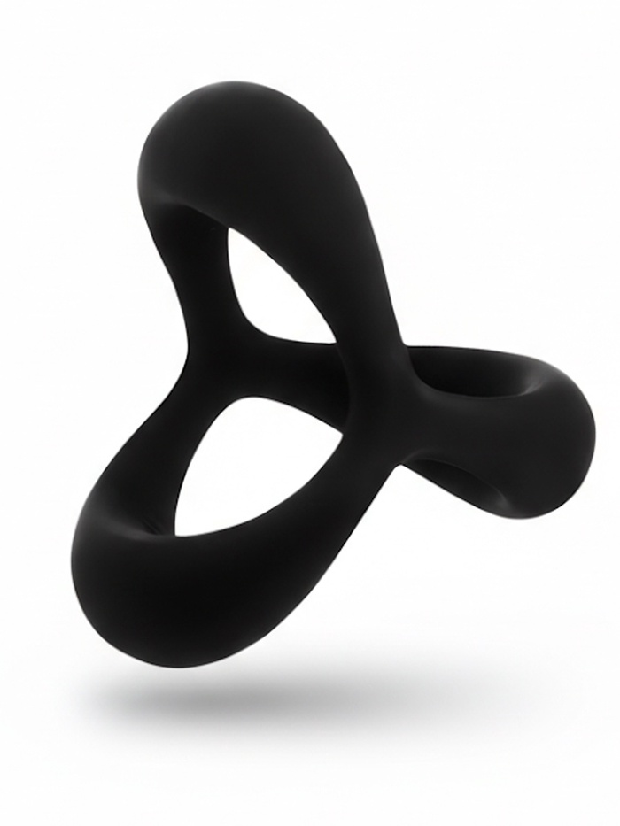 Эрекционное кольцо, софт-силикон, d=32 мм, черный - Фото 1