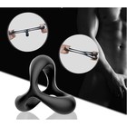 Эрекционное кольцо, софт-силикон, d=32 мм, черный - Фото 10