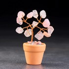 Сувенир в горшочке "Дерево Любви. Розовый кварц", натуральный камень, 9 х 3,5 см - Фото 2