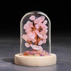 Сувенир в куполе "Дерево Любви. Розовый кварц", натуральный камень, 10 х 7 см - фото 320512428