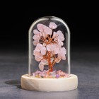 Сувенир в куполе "Дерево Любви. Розовый кварц", натуральный камень, 10 х 7 см - Фото 3