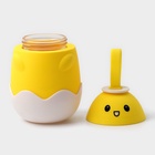 Бутылка для воды «Цыплёнок», 290 мл, в силиконовом чехле, стекло, жёлтая - Фото 2