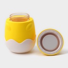 Бутылка для воды «Цыплёнок», 290 мл, в силиконовом чехле, стекло, жёлтая - Фото 3