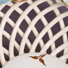 Конфетница "Поляна", белая, цветная лепка, плетение, авторская работа - Фото 4