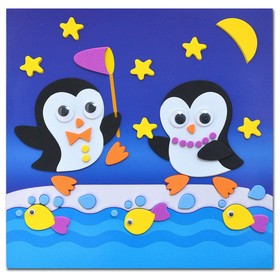 Мягкая картинка «Пингвины»
