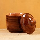 Баночка для специй Риштанская Керамика «Акташ», 100 мл, коричневая - Фото 2