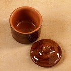 Баночка для специй Риштанская Керамика «Акташ», 100 мл, коричневая - Фото 3