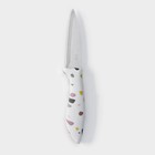 Нож для овощей кухонный Доляна Sparkle, лезвие 9 см, цвет белый - фото 4403497