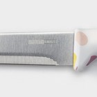 Нож кухонный универсальный Доляна Sparkle, лезвие 12,5 см, цвет белый - Фото 4