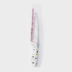 Нож кухонный универсальный Доляна Sparkle, лезвие 12,5 см, цвет белый - Фото 5