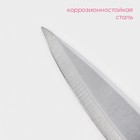 Нож разделочный Доляна Sparkle, лезвие 20 см, цвет белый - фото 4403511