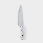 Нож - шеф Доляна Sparkle, лезвие 20 см, цвет белый - фото 4403516