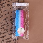 Кружево капроновое «Градиент», 28 мм, 10±1 м, цвет розовый/голубой №5 - Фото 4