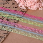 Кружево капроновое «Радуга светлая», 40 мм, 10±1 м, разноцветное №4 - Фото 2