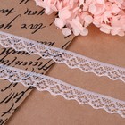 Кружево капроновое, 15 мм × 10 ± 1 м, цвет белый №1 - Фото 2