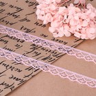 Кружево капроновое, 15 мм × 10 ± 1 м, цвет розовый №3 - Фото 2