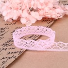 Кружево капроновое, 15 мм × 10 ± 1 м, цвет розовый №3 - Фото 3