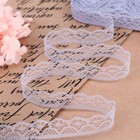 Кружево капроновое, 15 мм, 10±1 м, цвет серый №9 - Фото 1